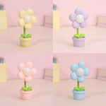 Mini LED Flower Night Light Cute Small Table Lamp Desktop Ornament Bedside Bedroom Ambient Lights Children Toy Kids Holiday Gift