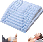 Acemend Neck & Back Stretcher Refresh Neck & Back Stretcher Posture Corrector Lumbar Back Stretcher for Lower Back Pain Relief Adjustable Sciatica Pain Relief Device Lower Back Upper Back (Blue)