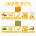 Turmeric Herbal Skincare Soap - texture and lather close-up