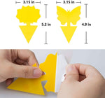 Sticky Fruit Fly Traps, 18 pcs, 48 pcs Fungus Gnat Killer Trap use for Indoor Outdoor Non-Toxic