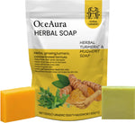 Turmeric Herbal Skincare Soap - natural ingredients with ginseng extract