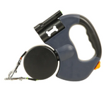 Auto Double Dog Leash - black color option