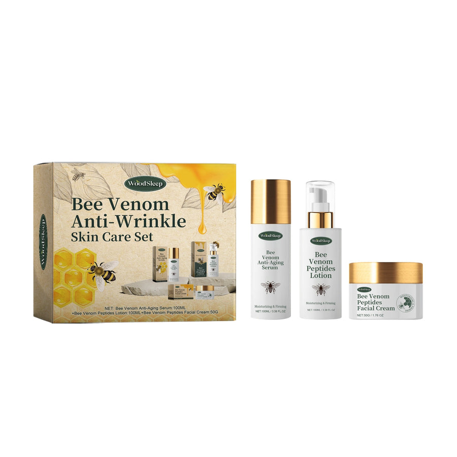 Anti Wrinkle Skincare Set - bee venom essence emulsion and cream set