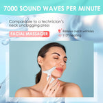 Facial Massager and Sculpting Wand for Face and Neck - 7-Color Therapy Tool, Ideal Gift for Birthdays, Christmas, Mother's Day, and Valentine's Day for Women, Moms, Friends, and Teachers (White)
