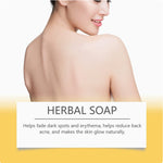 Turmeric Herbal Skincare Soap - packaging and size detail