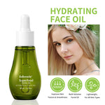 Moisturizing Facial Skincare Oil - applying to skin close-up
