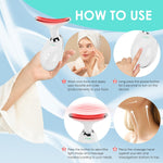 Facial Massager and Sculpting Wand for Face and Neck - 7-Color Therapy Tool, Ideal Gift for Birthdays, Christmas, Mother's Day, and Valentine's Day for Women, Moms, Friends, and Teachers (White)
