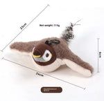 Flapping Bird Cat Toy - cuckoo design variant
