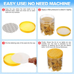 45Mm/1.76Inch Foam Lid Liner, 50 Pack PS Foam Resistant Tamper Pressure Sensitive Seal with Dustproof Paper Back for Bottle Cap Liners Seals