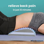 Acemend Neck & Back Stretcher Refresh Neck & Back Stretcher Posture Corrector Lumbar Back Stretcher for Lower Back Pain Relief Adjustable Sciatica Pain Relief Device Lower Back Upper Back (Blue)