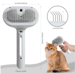 Pet Hair Spray Brush - fur removal brush with spray release button