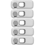 1/3/5PCS Child Proof Refrigerator Locks Cabinet Lock Fridge Locks for Kids Safety Baby Freezer Door Latches with Adhesive Tape